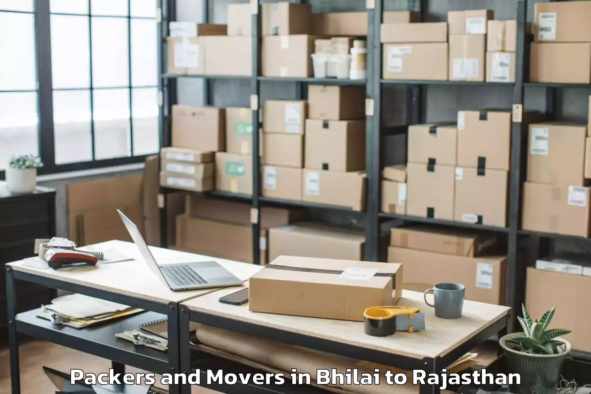 Hassle-Free Bhilai to Madanganj Kishangarh Packers And Movers